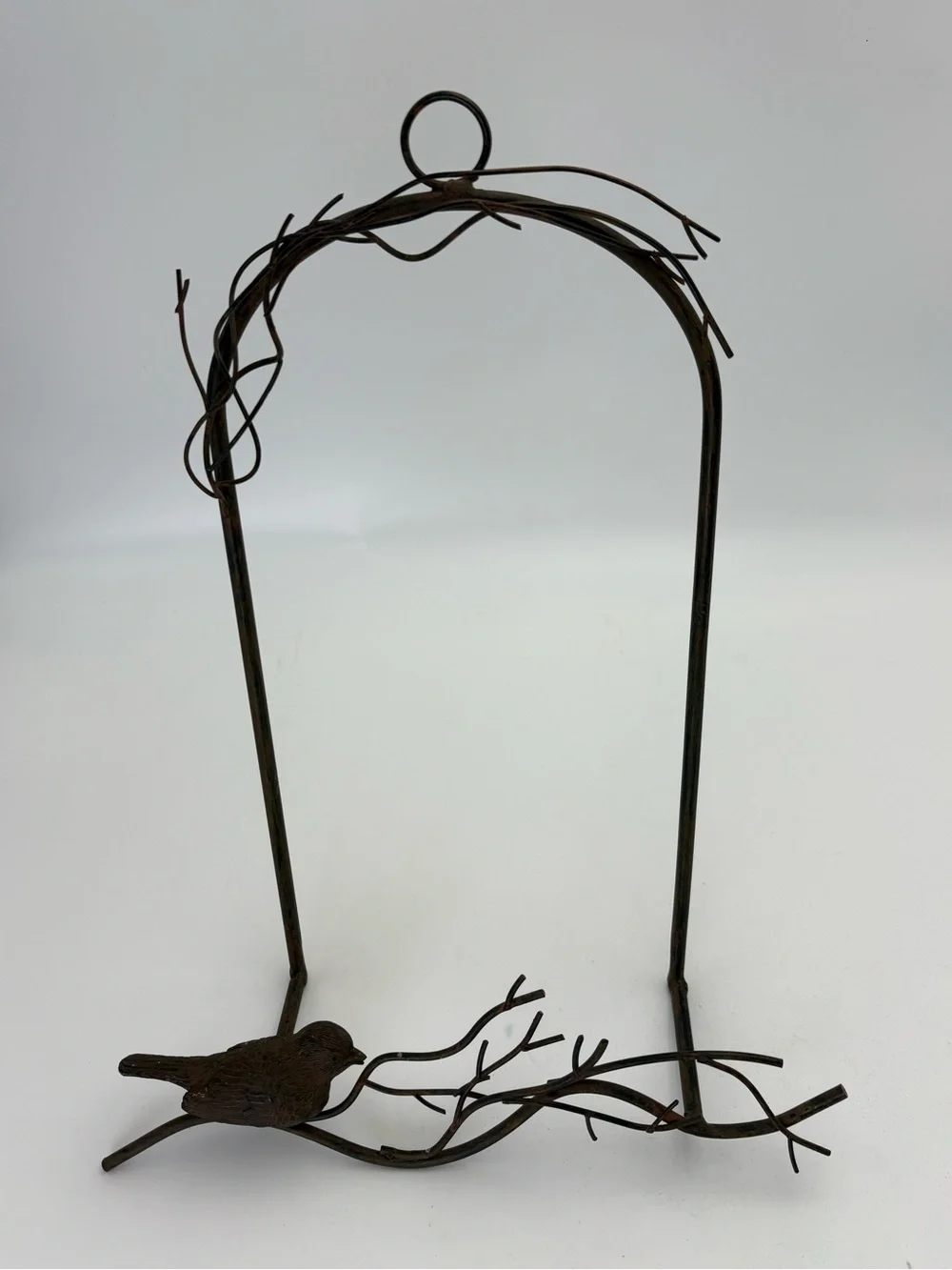 Metal Bird Wall Picture or Plate Hanger 15” tall and 12” wide